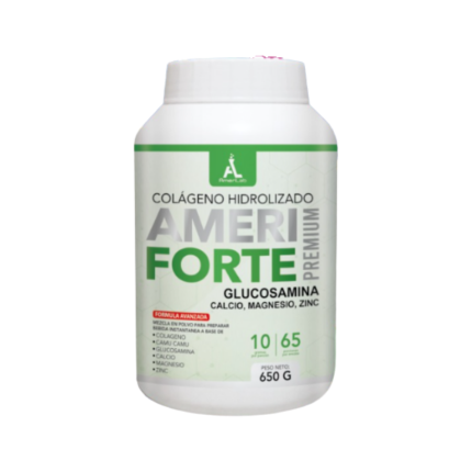 COLÁGENO HIDROLIZADO AMERI FORTE GLUCOSAMINA CALCIO, MAGNESIO, ZINC